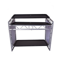 Meilleur rapide ensemble portable pliable réglable d'éclairage d'événement dj filer équipement de mélange table de bureau avec des lumières