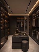 Armoire de chambre autoportante en bois massif, style moderne et luxueux, norme ENF, 2 tiroirs, porte à panneau plat, personnalisable et durable
