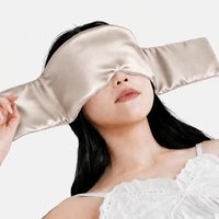 Masque de sommeil à couverture complète 100% soie de mûrier, masque pour les yeux anti-âge respirant pour les nuits de service