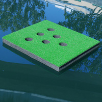 Tapis de golf flottant pour l'entraînement en extérieur, modèle PGK-B19, pour l'exercice de putting en intérieur et en extérieur, idéal pour les parcs.