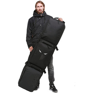 Sac de <span class=keywords><strong>ski</strong></span> à roulettes Sac de snowboard imperméable rembourré avec roues pour voyage aérien Sac de <span class=keywords><strong>ski</strong></span> à roulettes pour snowboard ou skis pouvant accueillir - Product Image 1