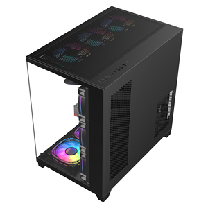 Vỏ máy tính <span class=keywords><strong>PC</strong></span> Mid Tower ATX USB3.0, thiết kế OEM hiện đại, kính cường lực trong suốt hai tấm Ruix 0.7mm SPCC - Product Image 6