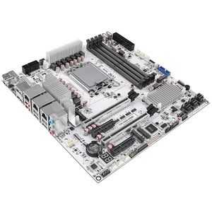 CWWK LGA 1700 mATX bianco PC scheda madre con 10GbE 2 x 2.5GbE RJ45 LAN 4 x DDR5 Desktop <span class=keywords><strong>RAM</strong></span> W680 NAS scheda madre Micro <span class=keywords><strong>ATX</strong></span> 12 Bay - Product Image 1