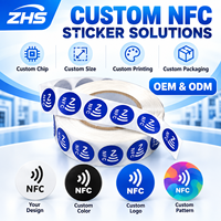 Autocollants NFC RFID étanches en vrac NTAG213/215/216 13,56 MHz, étiquettes intelligentes adhésives passives, cartes de membre, menus numériques pour hôtels