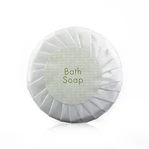 15g Hotel White Round Soap In Paper Pleat Wrap