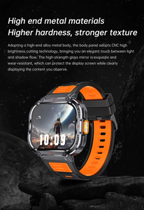 Akıllı saat 2 inç Ultra büyük ekran NX23 LED ışık el feneri BT arayarak AI ses 400mAh erkekler Fitness spor izci Smartwatch - Product Image 6