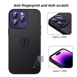 Funda con disipador de calor para <span class=keywords><strong>iPhone</strong></span> 14 <span class=keywords><strong>pro</strong></span> max, cubierta magnética de fibra de carbono para teléfono <span class=keywords><strong>iPhone</strong></span> <span class=keywords><strong>13</strong></span> 12 11 <span class=keywords><strong>pro</strong></span> max - Product Image 5