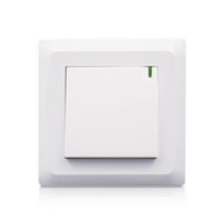 Interrupteur électrique de conception simple électrique 4 groupes 1 voie interrupteurs muraux prise pour le contrôle de la lumière