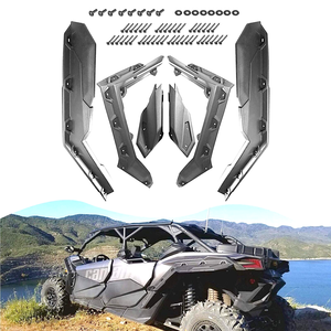 Kits de bengalas de guardabarros de barro negro súper extendido para 2017-2024 Can Am Maverick X3 ATV UTV Parts - Product Image 2
