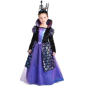 Costume de sorcière MS Cosplay, robe de princesse médiévale pour filles, robe de cour violette, costumes d'Halloween pour enfants - Product Image 5
