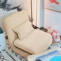 Le lit simple en tatami de style japonais peut être plié pour s'asseoir et dormir sur le plancher de la chambre à coucher du balcon petit canapé chaise de loisirs penchée