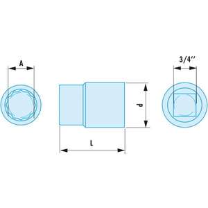 FACOM - K.27SR Enchufes métricos de 12 puntos sin chispas de 3/4 ''-EAN 3148518685634 TRINQUETES, TOMAS Y TOMAS DE IMPACTO SIN CHISPAS - Product Image 2