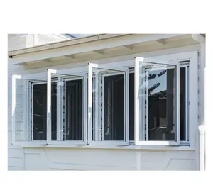 CBMMart Fenêtres Upvc de conception européenne Double vitrage Fenêtre battante en PVC à battant