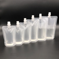 Pochettes Doypack à Bec Verseur pour Boissons, Translucides Givrées, 30ml 50ml 100ml 150ml 200ml 250ml 300ml 380ml 500ml
