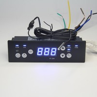 Controlador de Temperatura Digital Programable KT-204, Controla Cuatro Cargas, Refrigeración, Descongelación, Ventilador, Iluminación, 2 Sensores