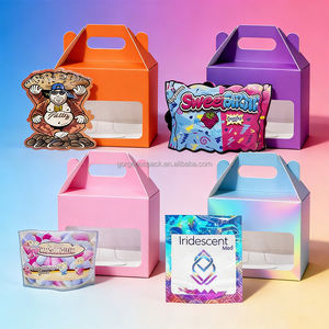 Bolsas de Mylar con Impresión Personalizada, UV Localizado, Holográficas y Troqueladas, Caja de Papel para Cereales de 3.5G, Juego de Bolsas de Mylar de 3.5 con Cajas - Product Image 1