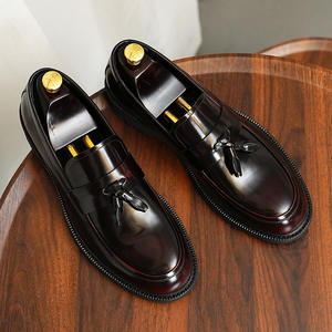 Zapatos de cuero transpirables y a la moda para hombre, zapatos formales de negocios, zapatos casuales planos, zapatos para exteriores que aumentan la altura, zapatos de talla grande para hombre - Product Image 4