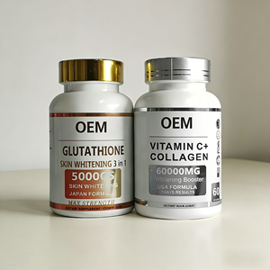 Private Label L-Glutathion Natürliches Nahrungsergänzungsmittel Hautaufhellende Kapseln für Männer Schönheit Aufhellung 60 Kapseln - Product Image 1