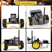 Keyestudio ESP32-CAM Coche Robótico de Monitoreo 2WD y 4WD con WiFi y Cámara, Coche Robótico Inteligente Programable con Video para Arduino y ESP32
