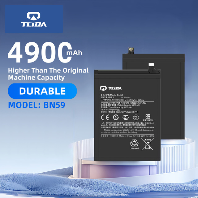 TLIDA BN59 Factory Mobile Phone Battery Replacement Batteries for Xiaomi Redmi Note10 & Note 10 Pro 4G Products in Stock