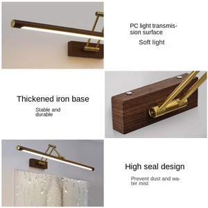Modern LED <b>Wall</b> Lamp for <b>Bathroom</b> Practical Foldable Sconce <b>Lights</b> with Iron Body Front Mirror Dressing Table IP 65 Rating - Product Image 3