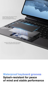 Nuevo Teclado Inalámbrico BT <span class=keywords><strong>de</strong></span> Aleación <span class=keywords><strong>de</strong></span> Aluminio, Delgado, Tamaño Completo, con Interfaz USB C para iPad (A16) 11" (2025) - Product Image 3