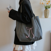 Mode surdimensionné sac fourre-tout toile coton toile Double face sac à bandoulière logo personnalisé sac à provisions