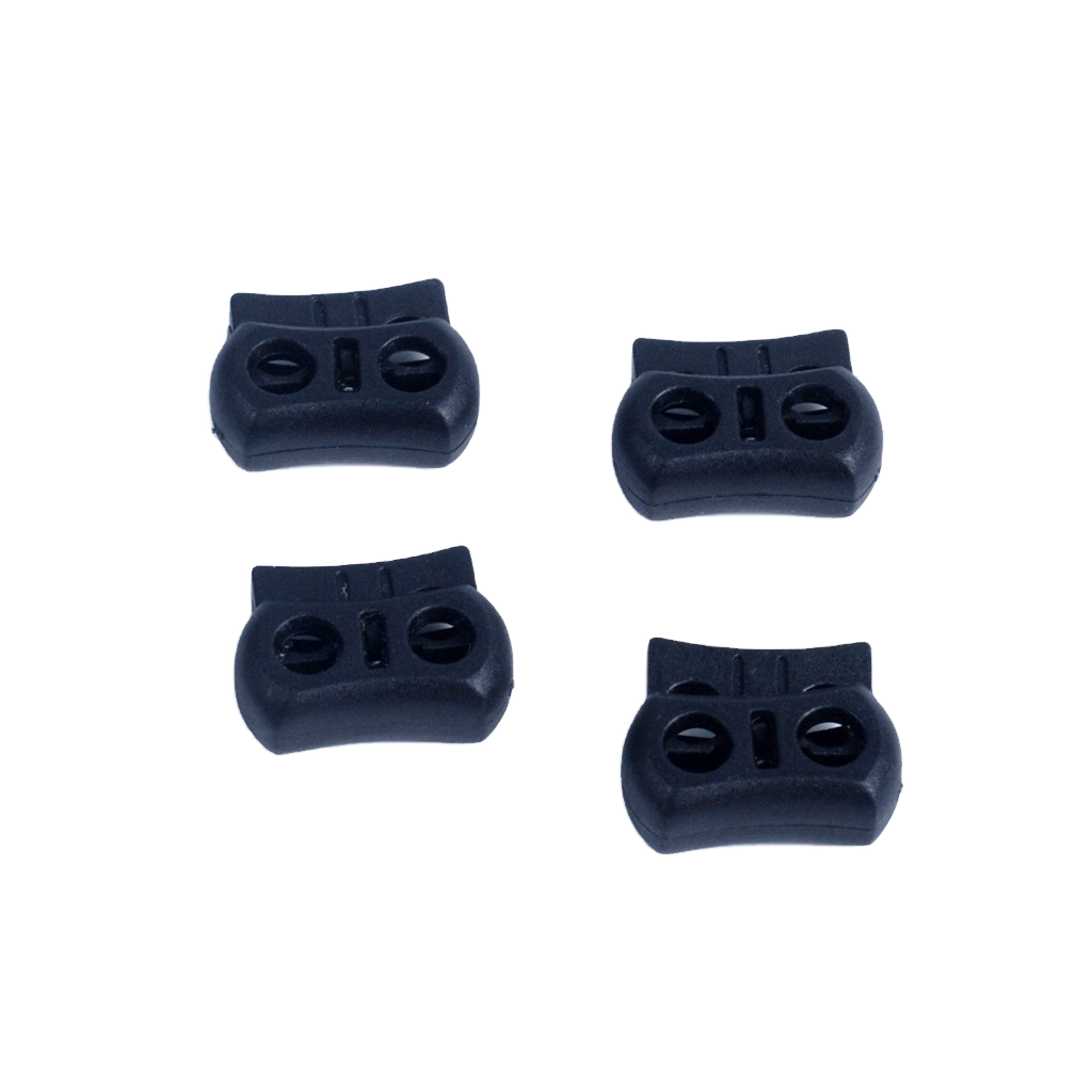 Prym 2-Hole Plastic Cord Stoppers – Transparent Adjustable Stoppers For Drawstrings, Bags, Hoodies