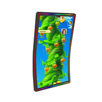 Armoire de jeu Affichage 43 pouces Led Fusion 5 Capacitif J-Type Curved Bally Moniteur à écran tactile avec lumières LED sur cadre
