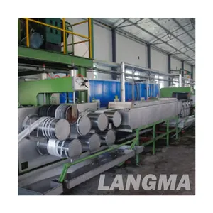 Ligne de production de PSF recyclés PET LANGMA Machine pour la fabrication de fibres discontinues de polyester Machines textiles en vente au Pakistan