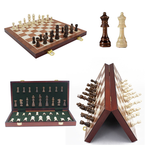 Juego de <span class=keywords><strong>Ajedrez</strong></span> Magnético de 15 Pulgadas x 15 Pulgadas <span class=keywords><strong>con</strong></span> Tablero de <span class=keywords><strong>Ajedrez</strong></span> Plegable, Piezas de <span class=keywords><strong>Ajedrez</strong></span> Staunton y Caja de Almacenamiento - Product Image 1