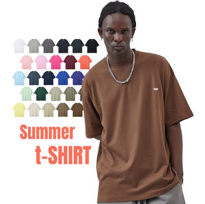 Vendita calda T-shirt da <span class=keywords><strong>uomo</strong></span> <span class=keywords><strong>marrone</strong></span> di alta qualità con stampa personalizzata cotone 230gsm Unisex T shirt oversize - Product Image 1