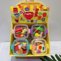 Gomme à effacer en forme de dessin animé d'astronaute, détachable et assemblable, thème dessert, cadeau mignon et créatif pour la Journée des enfants