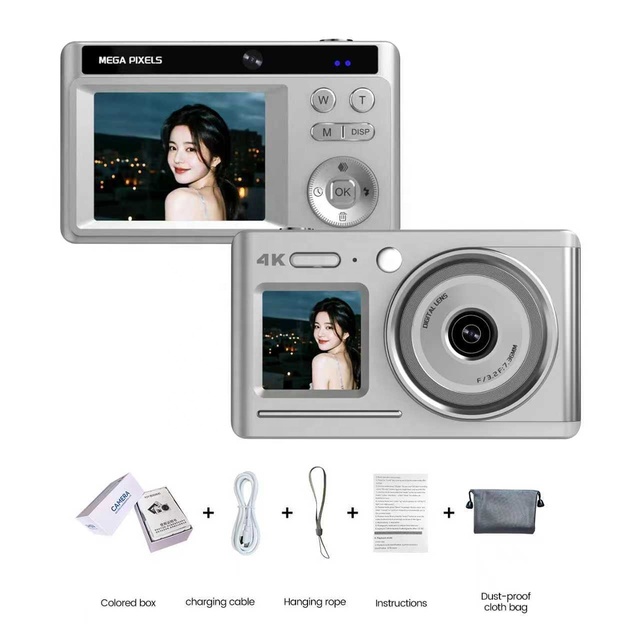 Hot Selling New X70 2.4inch+1.4 Dual Screen 5K 64MP CMOS SD Card Digital Camera 30FPS Outdoor Vlog Photos/Videos Image