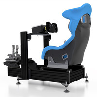 Meilleur Siège de Course de Simulation Profilé en Aluminium 40x160 mm, Fauteuil de Simulateur de Conduite pour Jeu de Voiture Camion, Cockpit DIY SimRacing Rig de Simulation