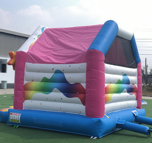 Hot-selling Inflatable Castle Unicorn-shaped <strong>Slide</strong> <strong>Trampoline</strong> Combination Bouncing House Children's Inflatable <strong>Trampoline</strong> - Product Image 2
