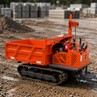 Camions chenillés de chantier et d'exploitation minière, 1,5, 3, 5 tonnes, avec benne de 1,5 mètre cube, de fabrication chinoise, pour le Pakistan, à levage moyen, à vendre, grue, petit dumper