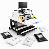 Machine d'emballage automatique pour le commerce électronique, fonctions d'emballage, de collage, d'impression, d'étiquetage, de mise en sachet et de scellage pour les sachets alimentaires (plastique)
