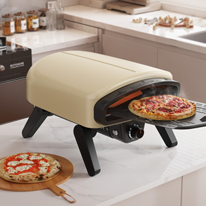 Horno de Pizza a Gas Plegable de Sobremesa, Aprobado por CE AGA, 14 Pulgadas, Acero Inoxidable de Alta Calidad, Encendido Piezoeléctrico - Product Image 3