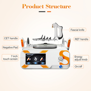 3in1 448khz RET <strong>CET</strong> Deep Skin Lifting Cellulite Removal Tecar Therapy <strong>Physiotherapy</strong> Machine with BIO Fascial Knife - Product Image 2