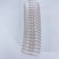 Tuyau d'aspiration d'eau en caoutchouc renforcé de fil d'acier, résistant aux hautes températures, transparent, en PVC PU