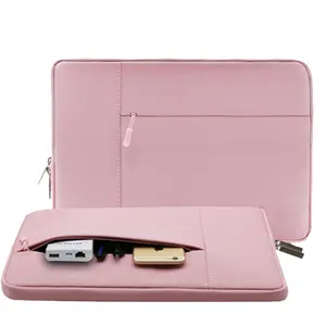 防水氯丁橡胶粉色笔记本电脑包和表壳定制笔记本袖氯丁橡胶女士笔记本电脑包