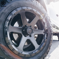 Jantes Beadlock forgées noires mat DW Modified Performance 17, 18, 20 pouces compatibles avec Tacoma 4Runner F150 Style Off Road Trail