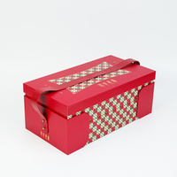 Boîtes rigides haut de gamme écologiques de qualité alimentaire pour cadeaux, pâtisseries, snacks, avec compartiments personnalisés, fourniture OEM, matériaux recyclés, pelliculage brillant