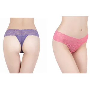 Cina fornitore senza soluzione di continuità perizoma <span class=keywords><strong>Mini</strong></span> g stringa ragazze mutandine di cotone corto da donna biancheria intima di pizzo - Product Image 1