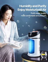 Nouveau mini ventilateur climatiseur portable USB pour la maison, ventilateur de bureau, humidificateur mobile, ventilateur à pulvérisation d'eau, petit ventilateur