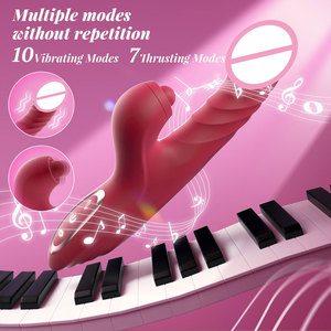 女性用ラビット型挿入バイブレーター、クリトリス刺激器、Gスポット刺激、吸引バイブレーター、大人のおもちゃ、女性とカップル向け - Product Image 3