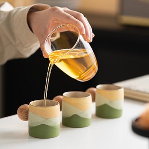 <span class=keywords><strong>Taza</strong></span> de Cerámica de 70 ml con Esmalte de Alta Temperatura y Vista al Mar de Montaña, <span class=keywords><strong>Taza</strong></span> de Madera para Maestro, Juego de Té Kung Fu, <span class=keywords><strong>Taza</strong></span> de Café - Product Image 6