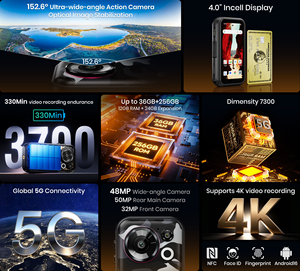 สมาร์ทโฟน Fossibot F116Pro 5G รุ่นทนทาน 12GB+256GB ชาร์จเร็ว 33W รองรับซิมคู่ ระบบปฏิบัติการ Android 16 มินิโฟนทนทาน พร้อมกล้องแอคชั่นบันทึกวิดีโอ 4K - Product Image 5
