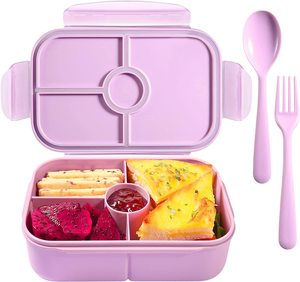 Aohea Compartment Bpa Free Reusable Meal Prep Containers Buy Bento Box Lunch Box Set Kid Bread Lunch Box